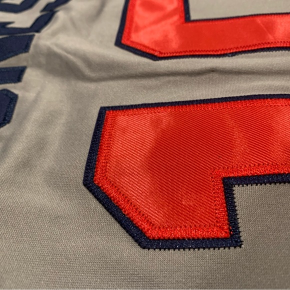 Chipper Jones Atlanta Braves 1995 World Series Jersey Mens XL NWT Road Gray - Picture 11 of 13